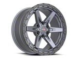 Vortek Off-Road VRT-602 Matte Titanium with Black Bead Ring 6-Lug Wheel; 18x9; 0mm Offset (19-23 Ranger)