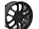 CV67 Black 6-Lug Wheel; 22x9; 28mm Offset (21-26 Tahoe)