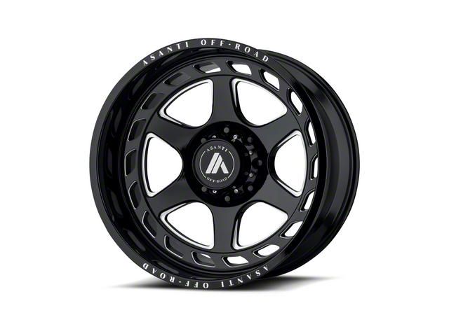 Asanti Anvil Gloss Black Milled 6-Lug Wheel; 20x10; -18mm Offset (05-15 Tacoma)