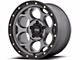 KMC Dirty Harry Satin Gray with Black Lip 6-Lug Wheel; 18x8.5; 0mm Offset (16-23 Tacoma)