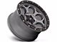 KMC Dirty Harry Satin Gray with Black Lip 6-Lug Wheel; 18x8.5; 0mm Offset (16-23 Tacoma)