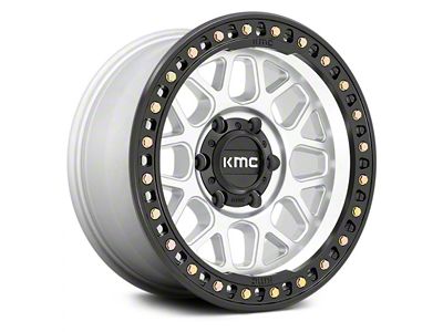 KMC GRS Machined with Satin Black Lip 6-Lug Wheel; 18x8.5; 0mm Offset (22-24 Tundra)