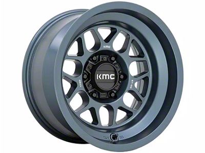 KMC Terra Metallic Blue 6-Lug Wheel; 18x8.5; 0mm Offset (17-24 Titan)