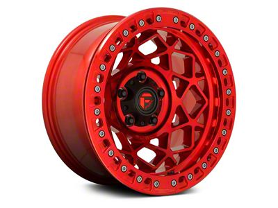 Fuel Wheels Unit Beadlock Candy Red 6-Lug Wheel; 17x9; -15mm Offset (05-15 Tacoma)