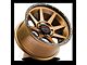 Wicked Offroad W935 Bronze Center with Black Lip 6-Lug Wheel; 17x9; 0mm Offset (21-24 Bronco, Excluding Raptor)