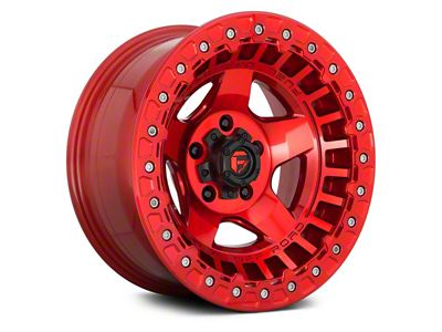 Fuel Wheels Warp Beadlock Candy Red 6-Lug Wheel; 17x9; -15mm Offset (05-15 Tacoma)