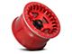 Fuel Wheels Warp Beadlock Candy Red 6-Lug Wheel; 17x9; -15mm Offset (16-23 Tacoma)