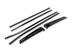 Chrome Delete Window Sill Trim; Gloss Black (21-26 Tahoe)