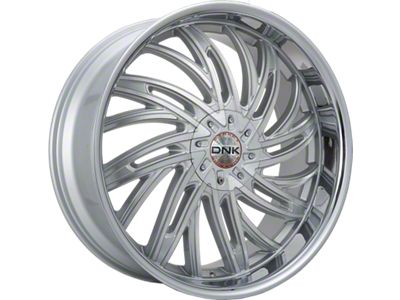 DNK Street 701 Brushed Face Silver with Stainless Lip 6-Lug Wheel; 24x10; 30mm Offset (2024 Tacoma)