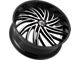 DNK Street 701 Gloss Black Machined Face 6-Lug Wheel; 24x10; 30mm Offset (10-24 4Runner)