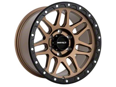 Impact Wheels 883 Bronze with Black Bead 6-Lug Wheel; 17x9; 0mm Offset (16-23 Tacoma)