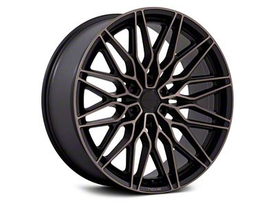 Niche Calabria 6 Matte Black Machined Dark Tint 6-Lug Wheel; 22x9.5; 19mm Offset (05-15 Tacoma)