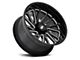Moto Metal Combat Gloss Black Milled 6-Lug Wheel; 22x12; -44mm Offset (10-24 4Runner)