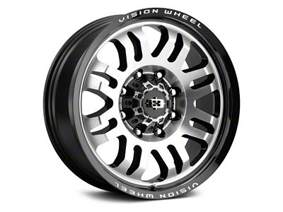 Vision Wheel Inferno Gloss Black Machined 6-Lug Wheel; 18x9; 12mm Offset (05-15 Tacoma)