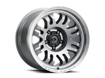 Vision Wheel Inferno Satin Grey 6-Lug Wheel; 20x9; 12mm Offset (10-24 4Runner)