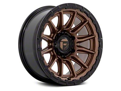 Fuel Wheels Piston Matte Bronze with Gloss Black Lip 6-Lug Wheel; 20x10; -18mm Offset (04-15 Titan)