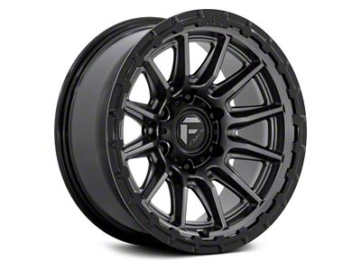 Fuel Wheels Piston Matte Gunmetal with Gloss Black Lip 6-Lug Wheel; 20x10; -18mm Offset (04-15 Titan)