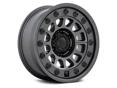 Black Rhino Outback Matte Gunmetal 6-Lug Wheel; 17x8.5; -10mm Offset (2024 Tacoma)