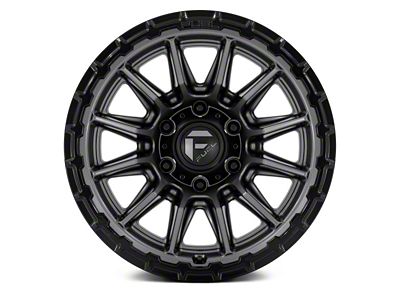 Fuel Wheels Piston Matte Gunmetal with Gloss Black Lip 6-Lug Wheel; 17x9; -12mm Offset (05-15 Tacoma)
