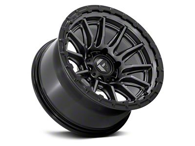 Fuel Wheels Piston Matte Gunmetal with Gloss Black Lip 6-Lug Wheel; 17x9; 1mm Offset (05-15 Tacoma)
