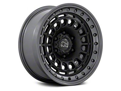 Black Rhino Sahara Matte Black with Gunmetal Lip 6-Lug Wheel; 17x9; -12mm Offset (05-15 Tacoma)