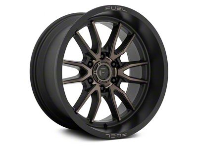 Fuel Wheels Clash Matte Black Double Dark Tint 6-Lug Wheel; 20x9; 1mm Offset (22-24 Tundra)