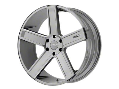 KMC Duece Satin Gray Milled 6-Lug Wheel; 20x8.5; 15mm Offset (2024 Tacoma)