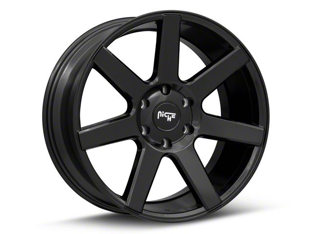 Niche Future Gloss Black 6-Lug Wheel; 20x9.5; 30mm Offset (22-24 Tundra)