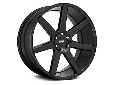 Niche Future Gloss Black 6-Lug Wheel; 20x9.5; 30mm Offset (16-24 Titan XD)