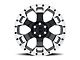 Black Rhino Gauntlet Gloss Black Machined 6-Lug Wheel; 18x9; -18mm Offset (16-23 Tacoma)