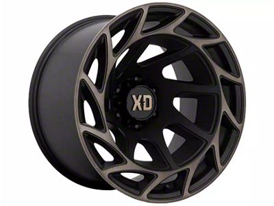 XD Onslaught Satin Black with Bronze Tint 6-Lug Wheel; 20x12; -44mm Offset (21-24 Bronco, Excluding Raptor)