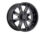 Black Rhino Sierra Gloss Black Milled 6-Lug Wheel; 20x11.5; -44mm Offset (19-26 Silverado 1500)