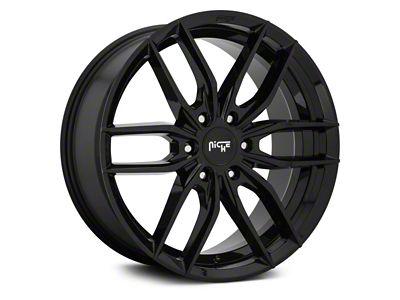 Niche Vosso Gloss Black 6-Lug Wheel; 20x9; 20mm Offset (16-24 Titan XD)
