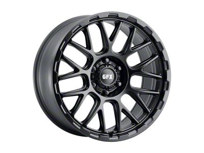 G-FX TM7 Matte Black 6-Lug Wheel; 17x9; 12mm Offset (05-15 Tacoma)