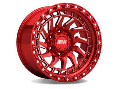 ATW Off-Road Wheels Culebra Candy Red with Milled Spokes 6-Lug Wheel; 20x10; -18mm Offset (16-23 Tacoma)