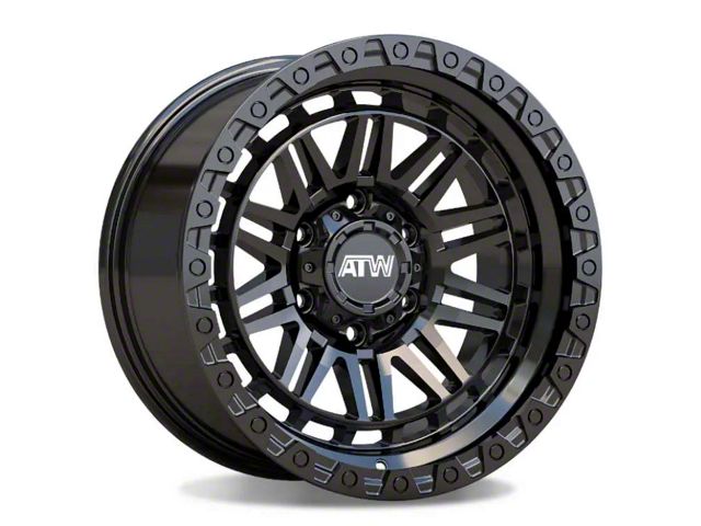ATW Off-Road Wheels Yukon All Satin Black 6-Lug Wheel; 20x9; 10mm Offset (16-24 Titan XD)