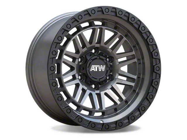 ATW Off-Road Wheels Yukon Satin Gunmetal 6-Lug Wheel; 20x9; 10mm Offset (22-24 Tundra)