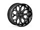 Rough Country 96 Series Gloss Black Milled 6-Lug Wheel; 20x9; 0mm Offset (17-24 Titan)