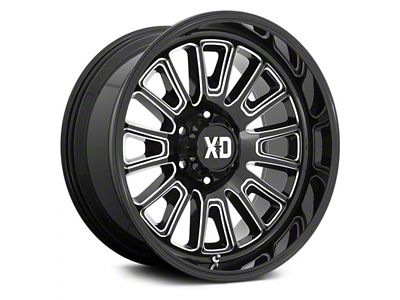 XD Rover Gloss Black Milled 6-Lug Wheel; 24x12; -44mm Offset (2024 Tacoma)