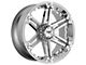 Tuff A.T. T01 Silver with Brushed Silver Face 6-Lug Wheel; 20x9; 10mm Offset (22-24 Tundra)
