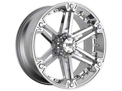 Tuff A.T. T01 Silver with Brushed Silver Face 6-Lug Wheel; 20x9; 10mm Offset (22-24 Tundra)