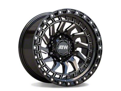 ATW Off-Road Wheels Culebra Gloss Black with Milled Spokes 6-Lug Wheel; 17x9; 0mm Offset (03-09 4Runner)