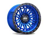 ATW Off-Road Wheels Yukon Candy Blue with Gloss Black Lip 6-Lug Wheel; 17x9; 0mm Offset (19-26 Silverado 1500)