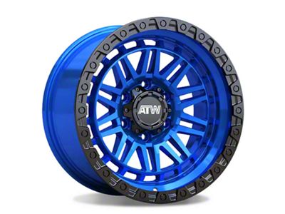 ATW Off-Road Wheels Yukon Candy Blue with Gloss Black Lip 6-Lug Wheel; 17x9; 0mm Offset (05-15 Tacoma)