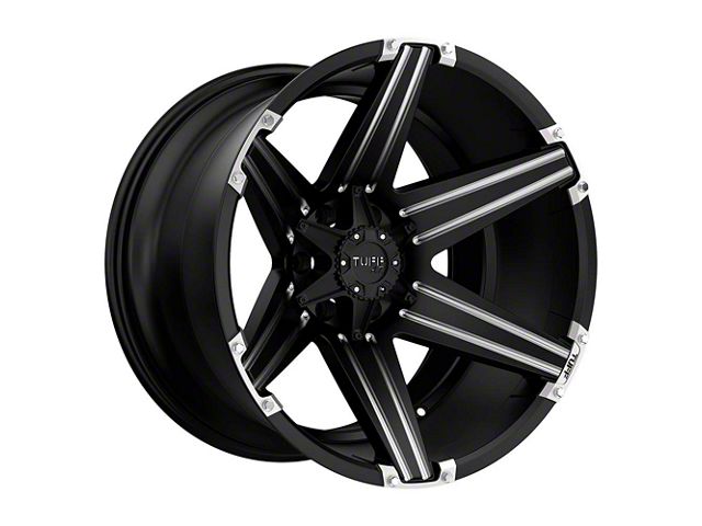 Fuel Wheels Piston Matte Gunmetal with Gloss Black Lip 6-Lug Wheel; 22x9.5; 20mm Offset (22-24 Tundra)