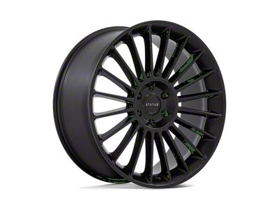 Status Venti Matte Black 6-Lug Wheel; 22x9.5; 25mm Offset (03-09 4Runner)