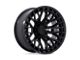 Fuel Wheels Sigma Blackout with Gloss Black Lip 6-Lug Wheel; 17x9; 1mm (21-24 Bronco, Excluding Raptor)