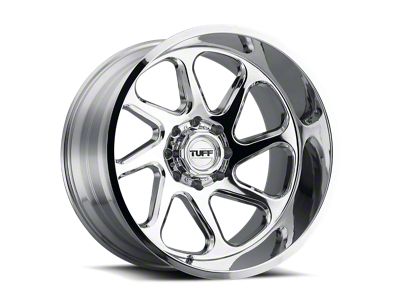 Tuff A.T. T2B Chrome 6-Lug Wheel; Right Directional; 22x12; -45mm Offset (21-24 Bronco, Excluding Raptor)