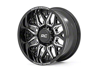 Rough Country 86 Series Gloss Black Milled 6-Lug Wheel; 20x10; -18mm Offset (16-23 Tacoma)