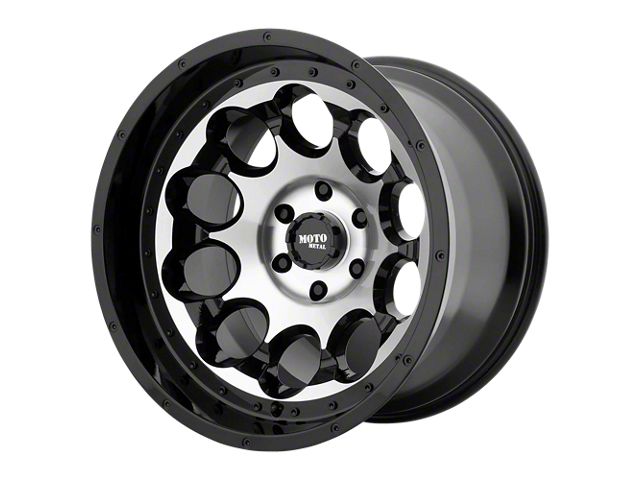 Moto Metal Rotary Gloss Black Machined 6-Lug Wheel; 17x9; -12mm Offset (16-23 Tacoma)
